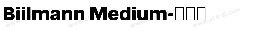 Biilmann Medium字体转换